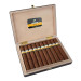 Cohiba Maduro 5 Genios com 25 puros e vitola Genio (140mm x 52). A linha de Maduro 5 usa só folhas na sua capa com um envelhecimento mínimo de 5 anos, as folhas do seu capote e miolo de um envelhecimento mínimo de 3 anos antes de começar a fazer o puro. F